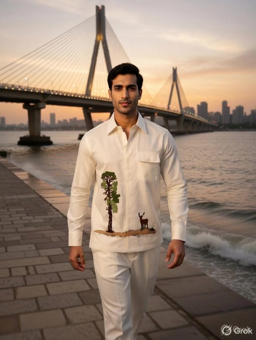 Dear Front embroidered Shirt