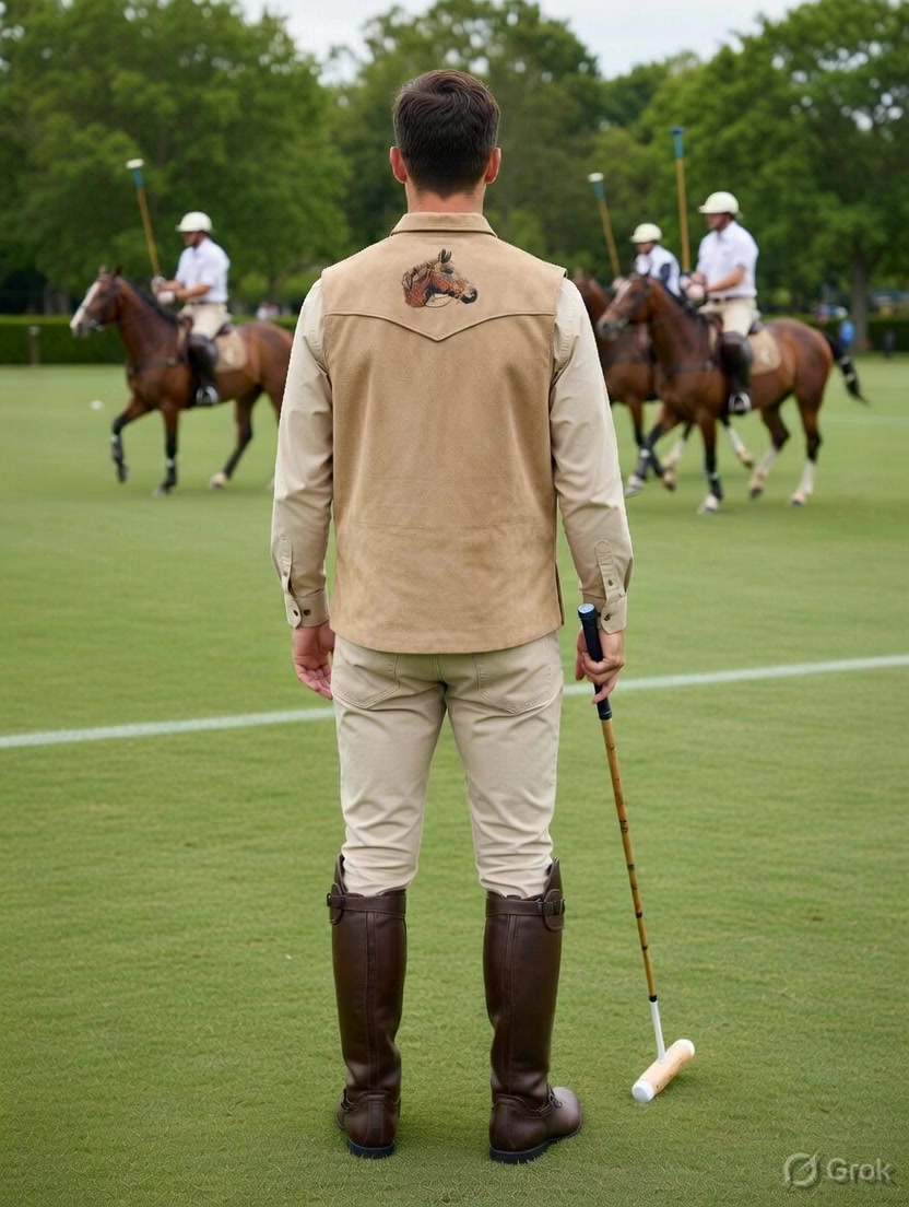 Horse Embroidered Waistcoat