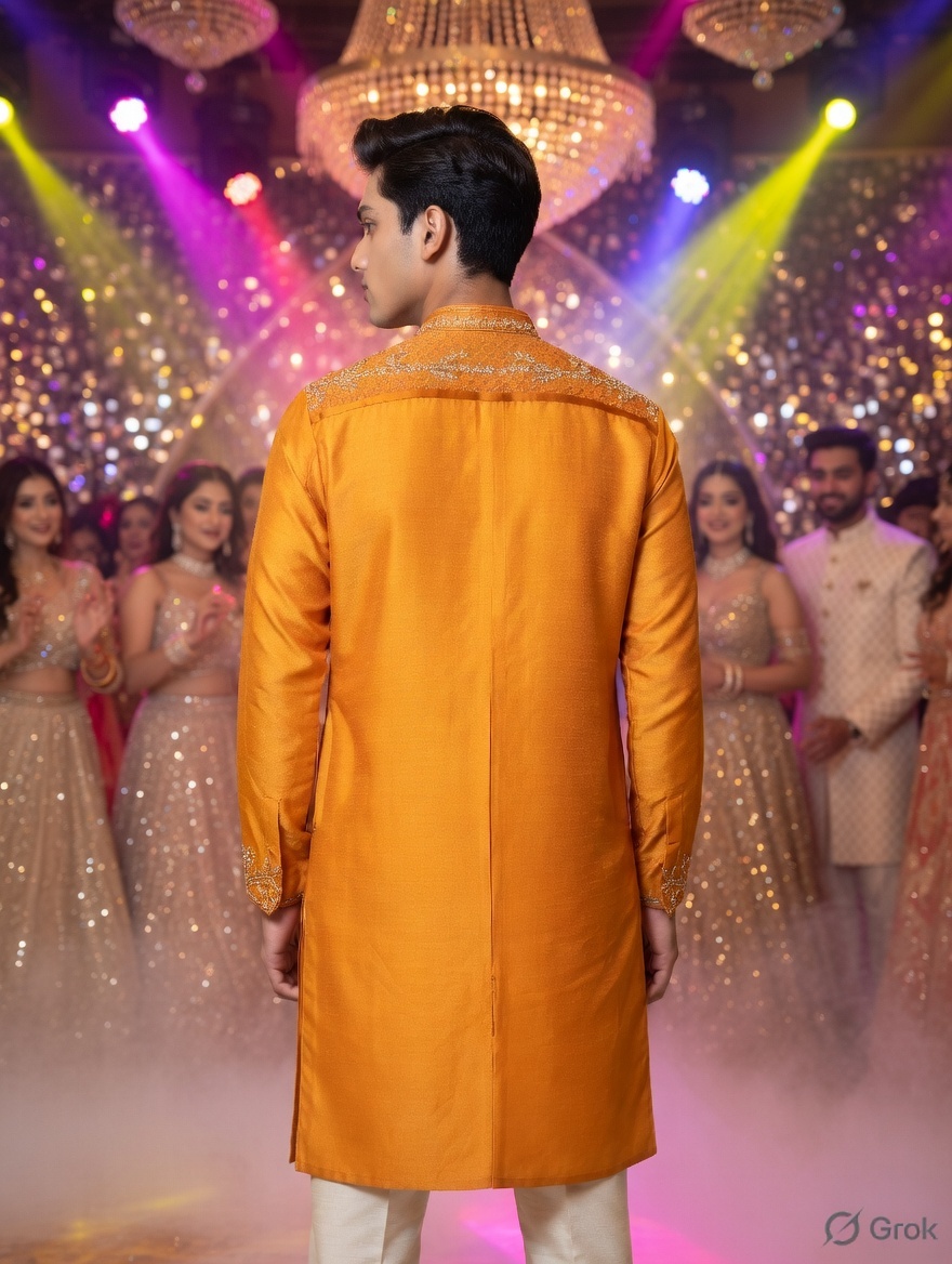 Yellow Embroidered Kurta 2