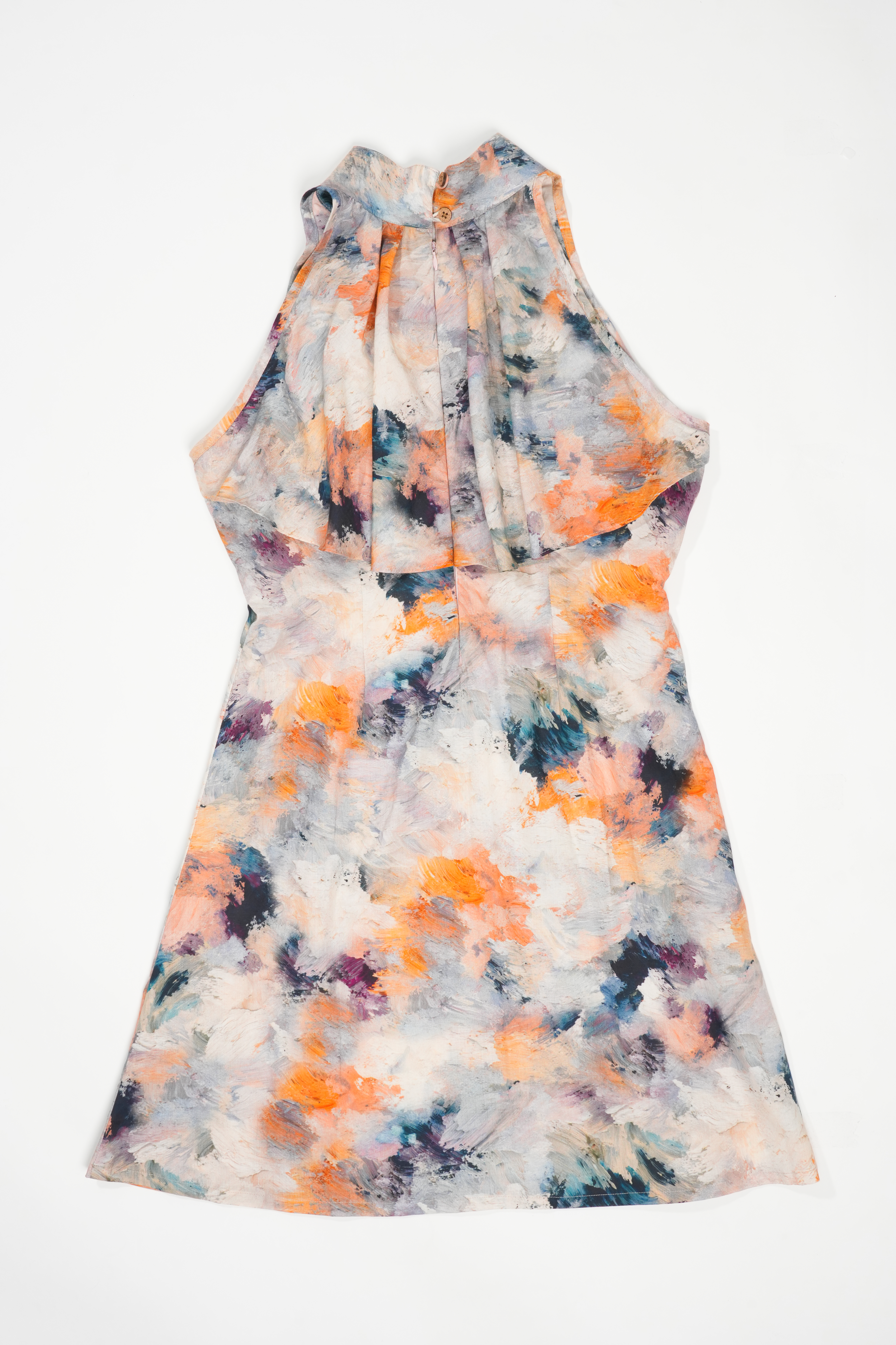 Brush Stroke Printed Dress - cloth image 2