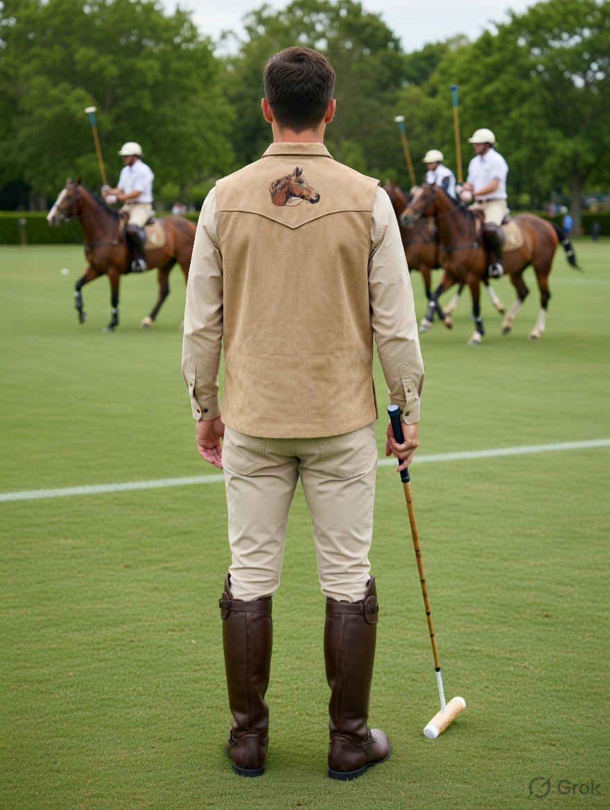 Horse Embroidered Waistcoat 2