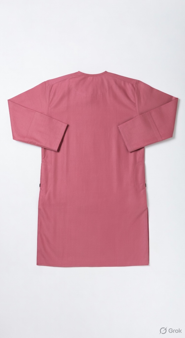 Pink Wave Embroidered Kurta - cloth image 2