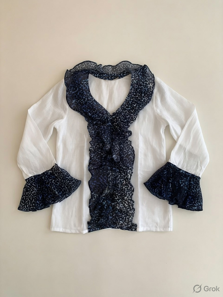 Purple Ruffled Top - cloth image 1