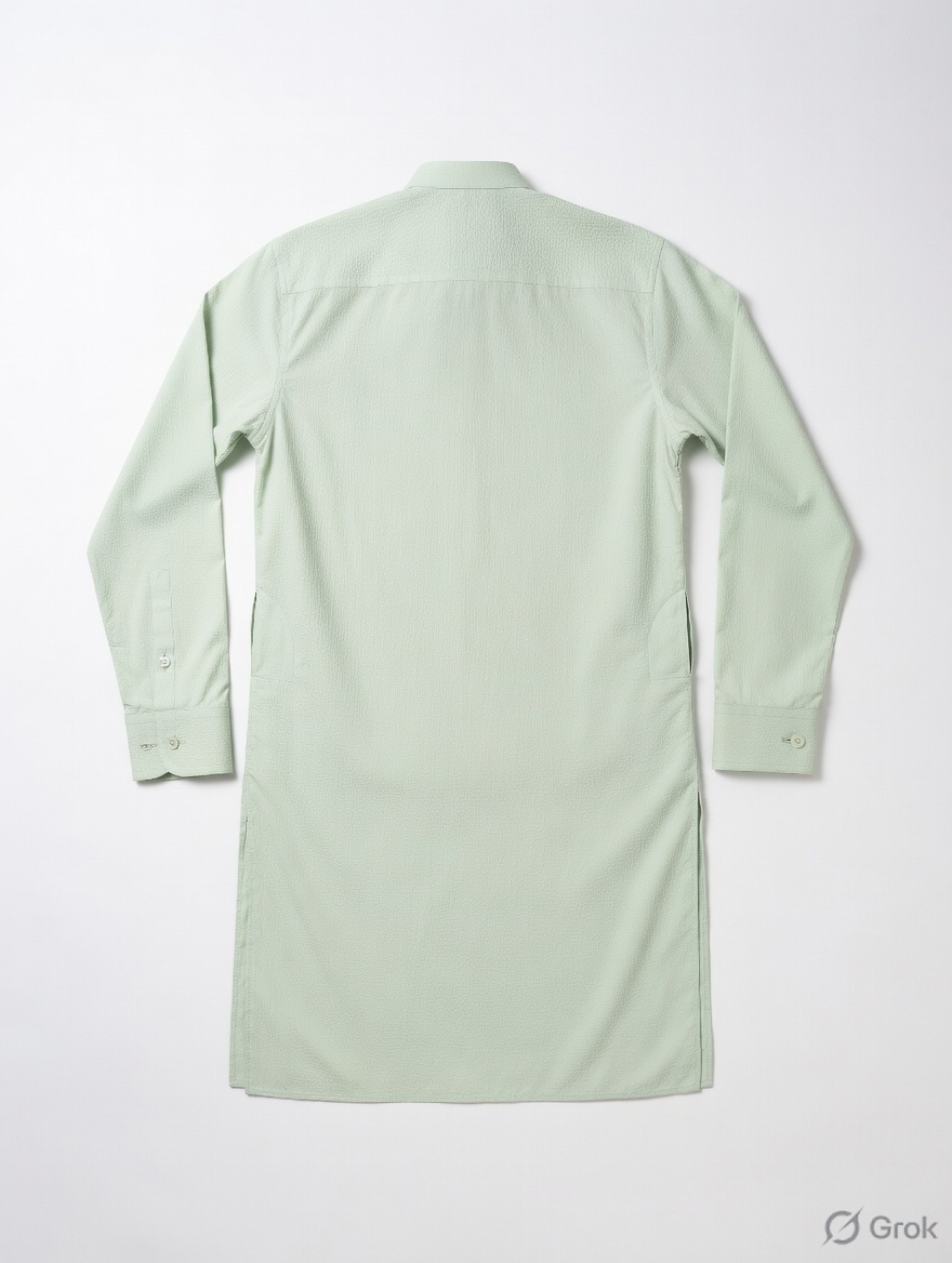 Light Green embroidered Kurta - cloth image 2