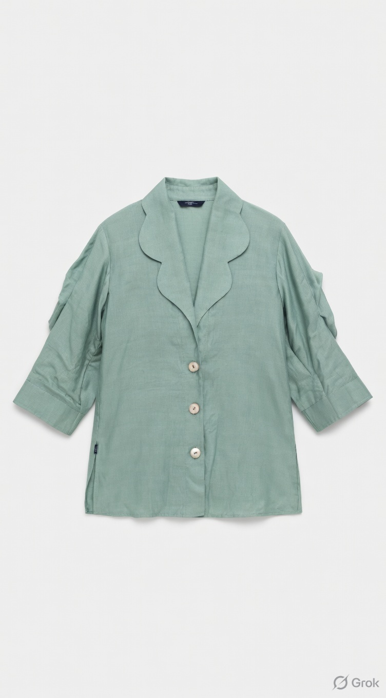 Pistachio Green Sleeve Shirt - cloth image 1