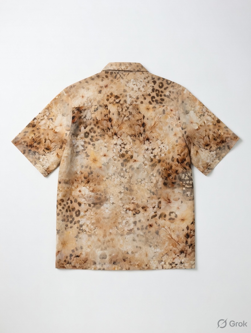 Floral Leopard Printed Shirt - cloth image 2
