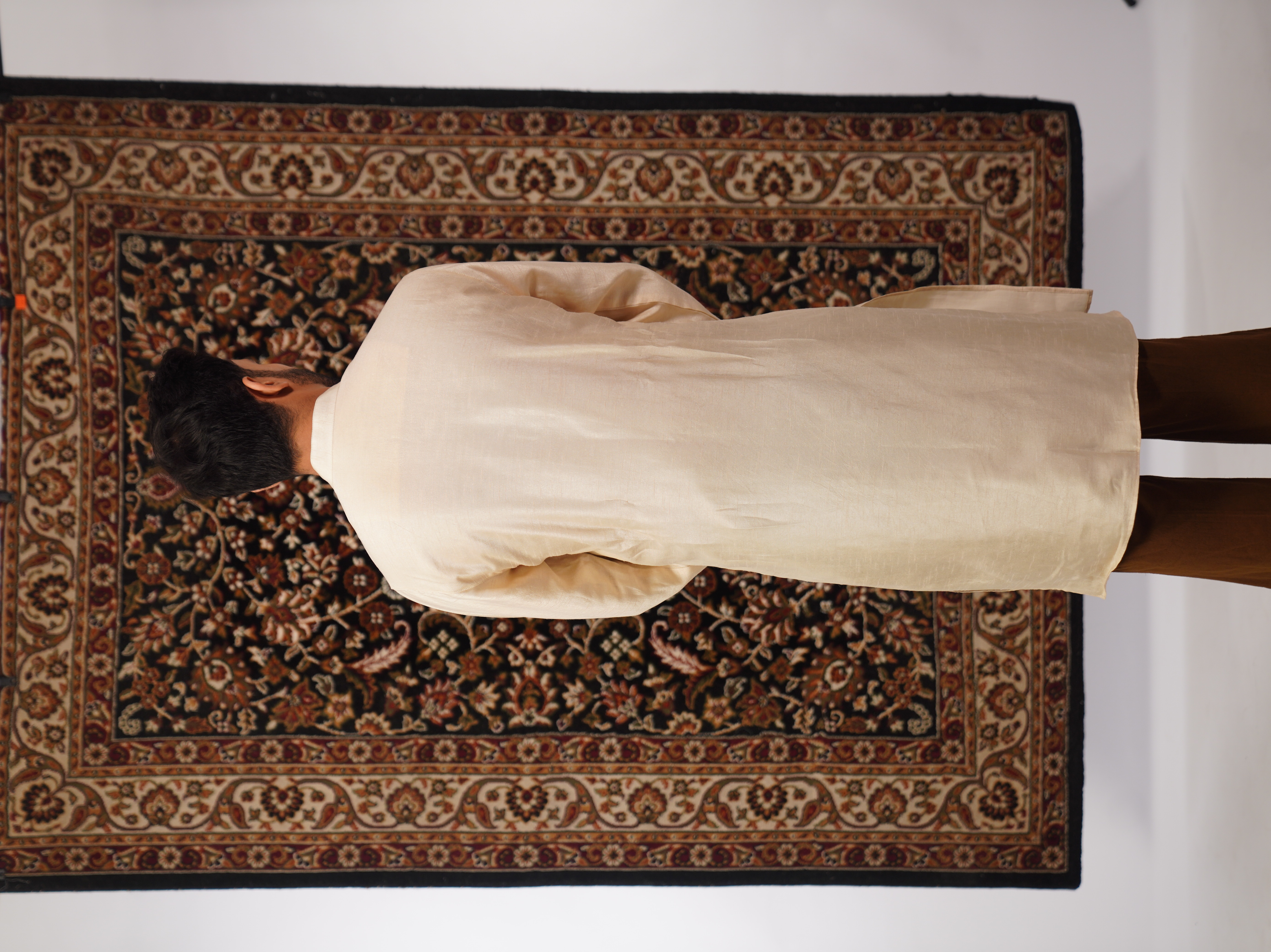 Beige Embroidered Kurta 2