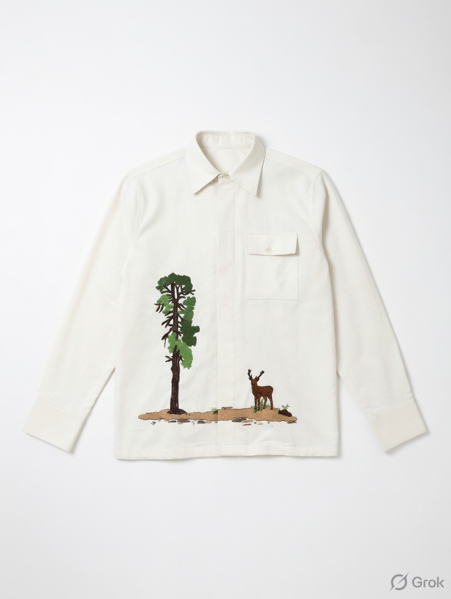 Dear Front embroidered Shirt - cloth image 2
