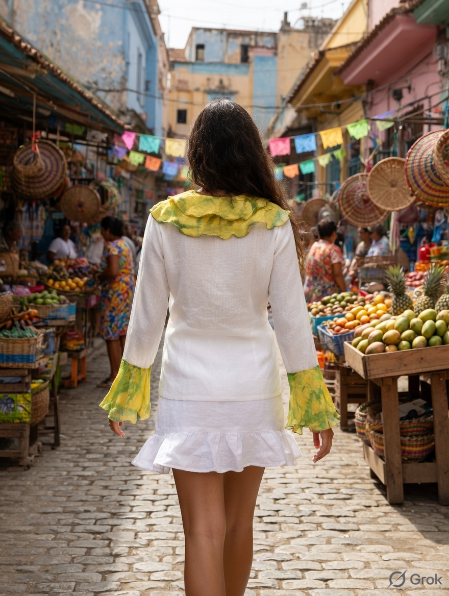 Yellow Ruffled Top 2