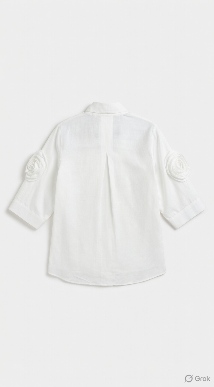 White Rose Sleeve Shirt - cloth image 2