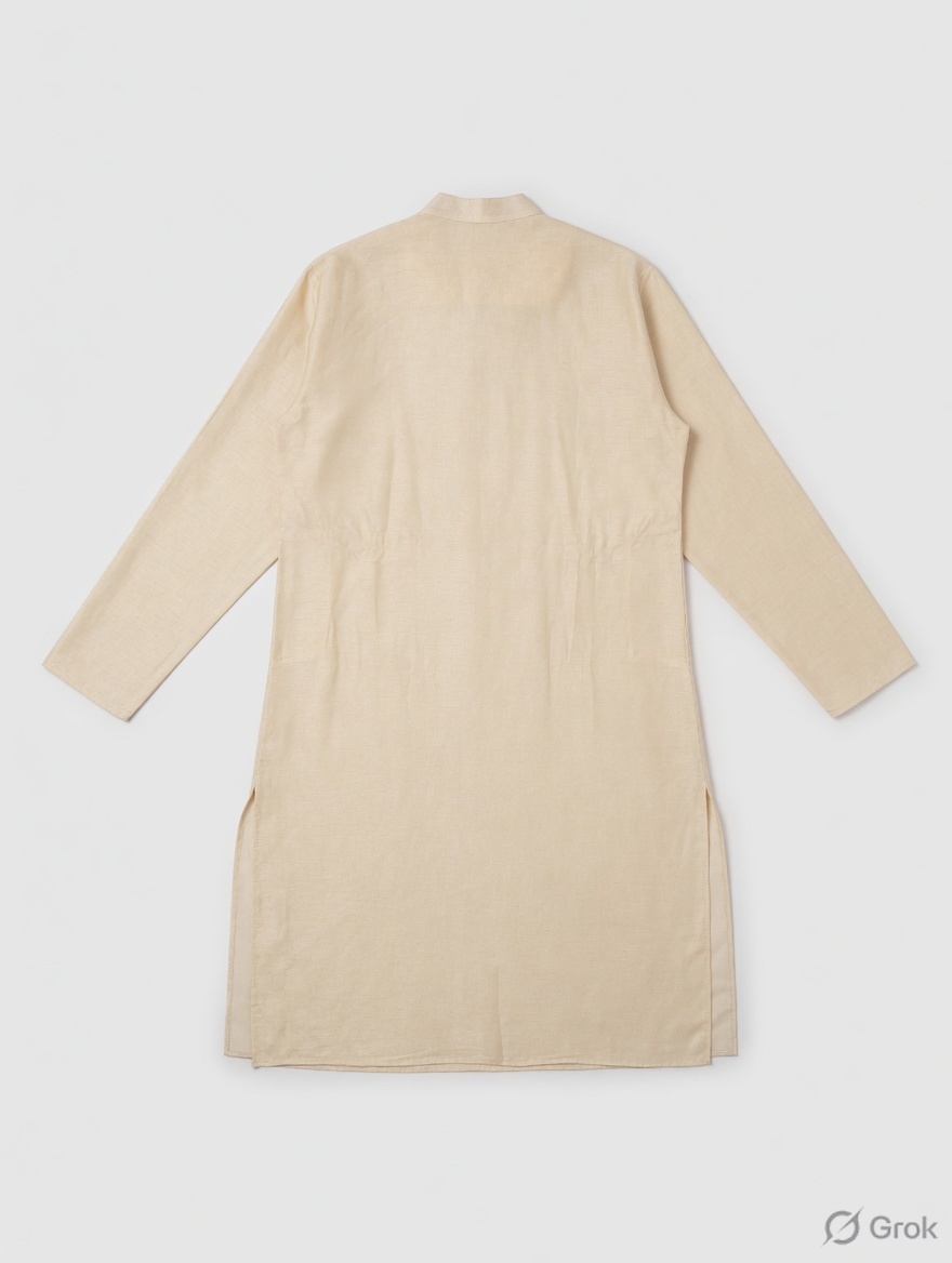Beige Embroidered Kurta - cloth image 2
