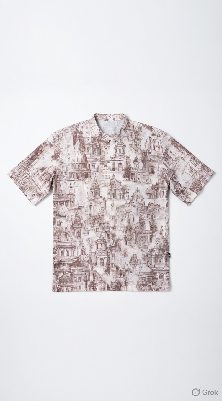 Architecture Printed Shirt - cloth image 1