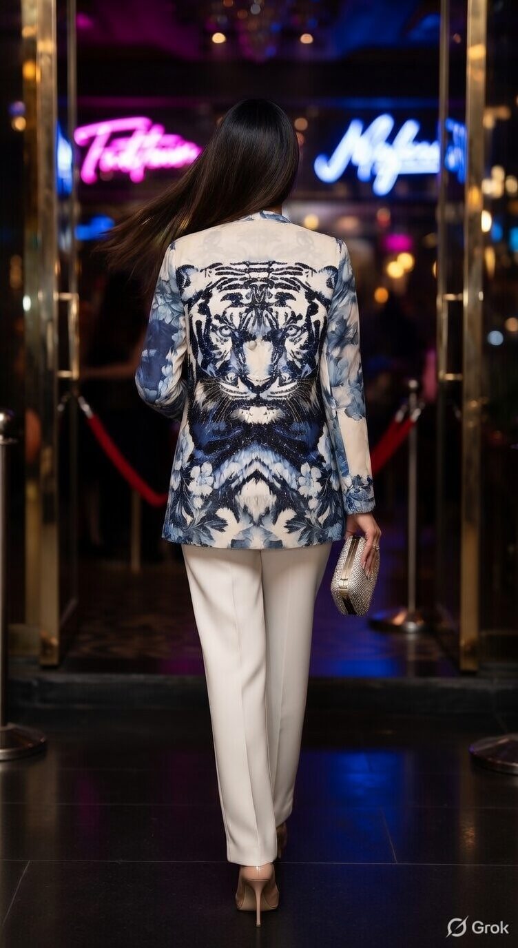 Tiger Embroidered Coat 2